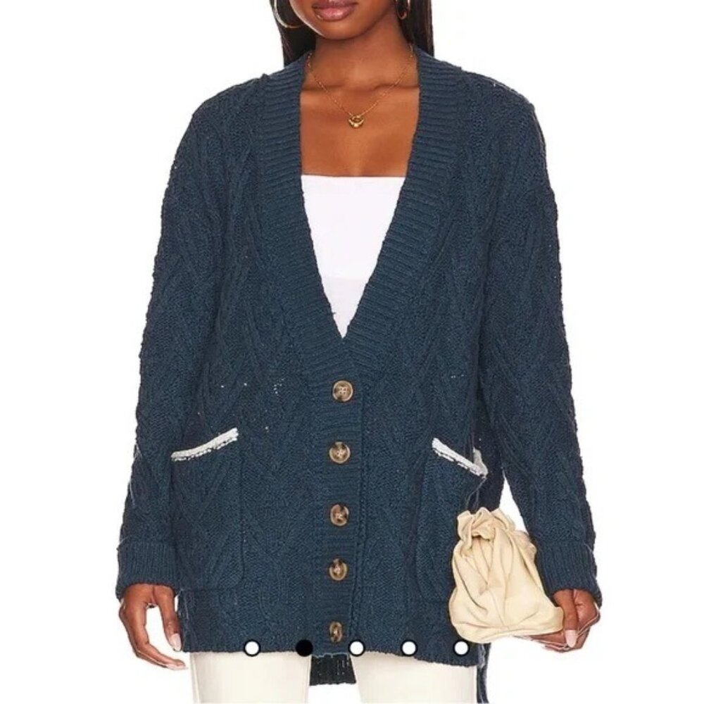 Free People Montana Cable Knit Cardigan (S)